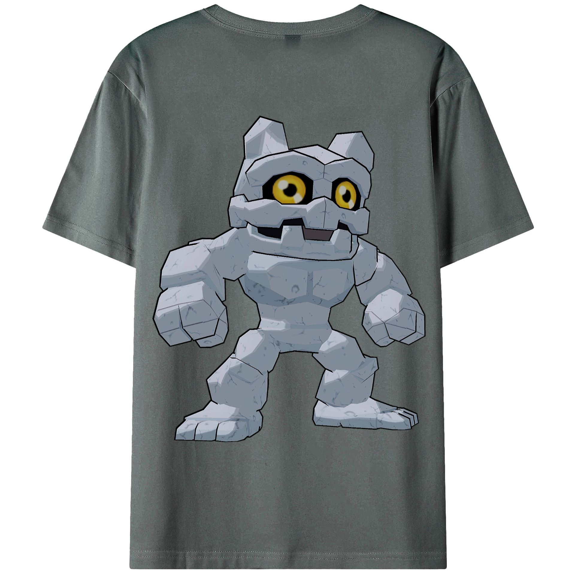 （画像用） Digimon デジタルモンスター/デジモン 綿100％ メンズ半袖Tシャツ（バックプリント） 通気性